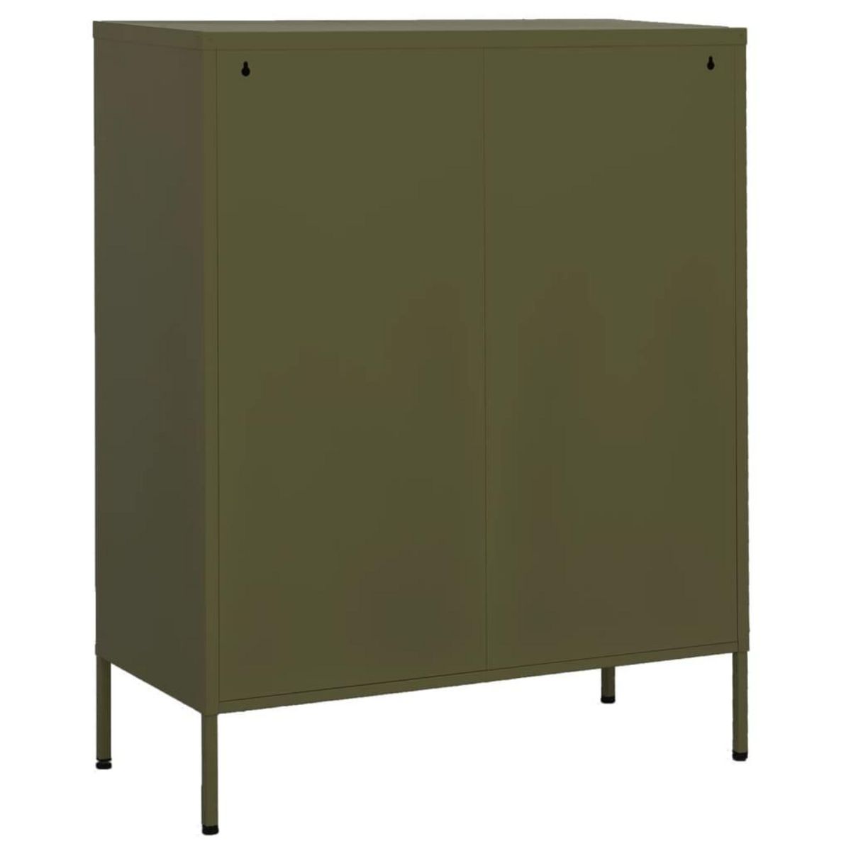 VIDAXL Armoire de rangement Vert olive 80x35x101,5 cm Acier