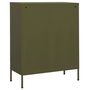 Voir la diapositive 4 : VIDAXL Armoire de rangement Vert olive 80x35x101,5 cm Acier