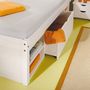 Voir la diapositive 4 : Paris Prix Lit Multi-Rangements  Clark  180x200cm Blanc