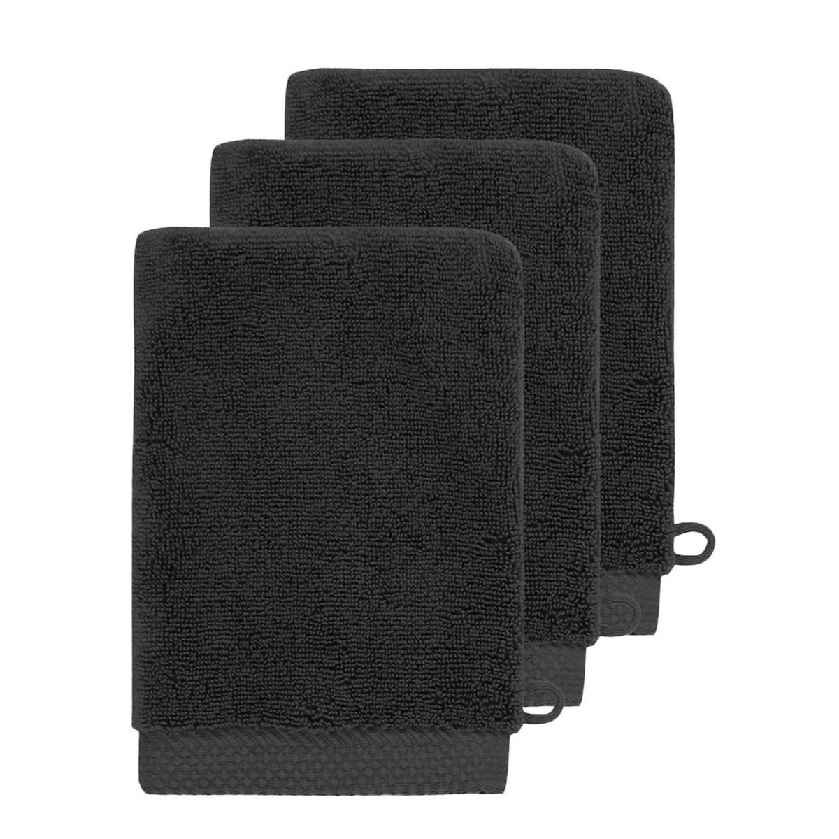 Sensei Maison 3 gants de toilette Zéro Twist 560 g/m² SENSOFT - 16x22 cm