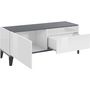 Voir la diapositive 3 : Meuble TV moderne 1 porte 1 tiroir L120cm BARI