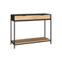 Voir la diapositive 1 : Rendez vous déco Console 2 tiroirs en bois d'acacia et pieds en métal noir-Jakson
