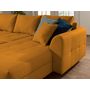 Voir la diapositive 5 : LISA DESIGN Rune - canapé panoramique avec pouf d'appoint - 7 places - style scandinave - gauche