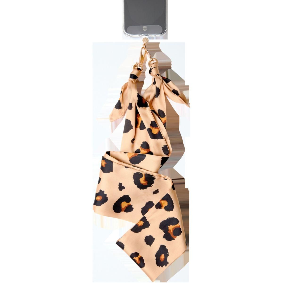 FORCE CASE Bandoulière Bandoulière foulard Léopard beige