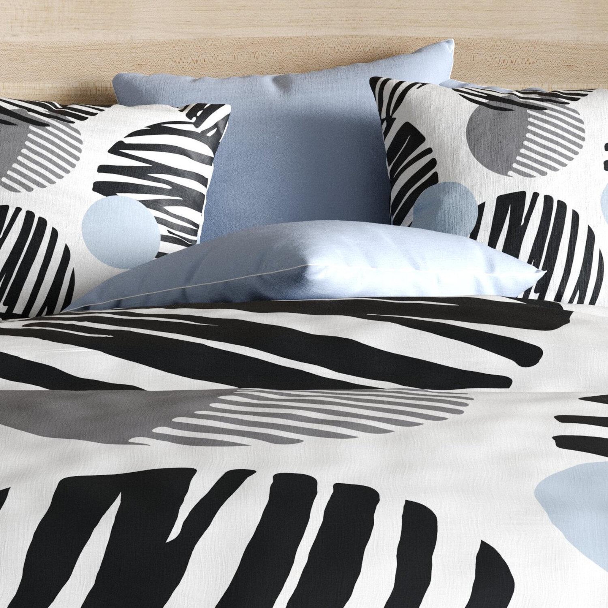 Voir la diapositive 5 : Les Ateliers du Linge Parure housse de couette 100%polyester 60gsm, cerclus