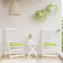VIDAXL Coussins de chaise de jardin 2 pcs vert vif 40x40x3 cm