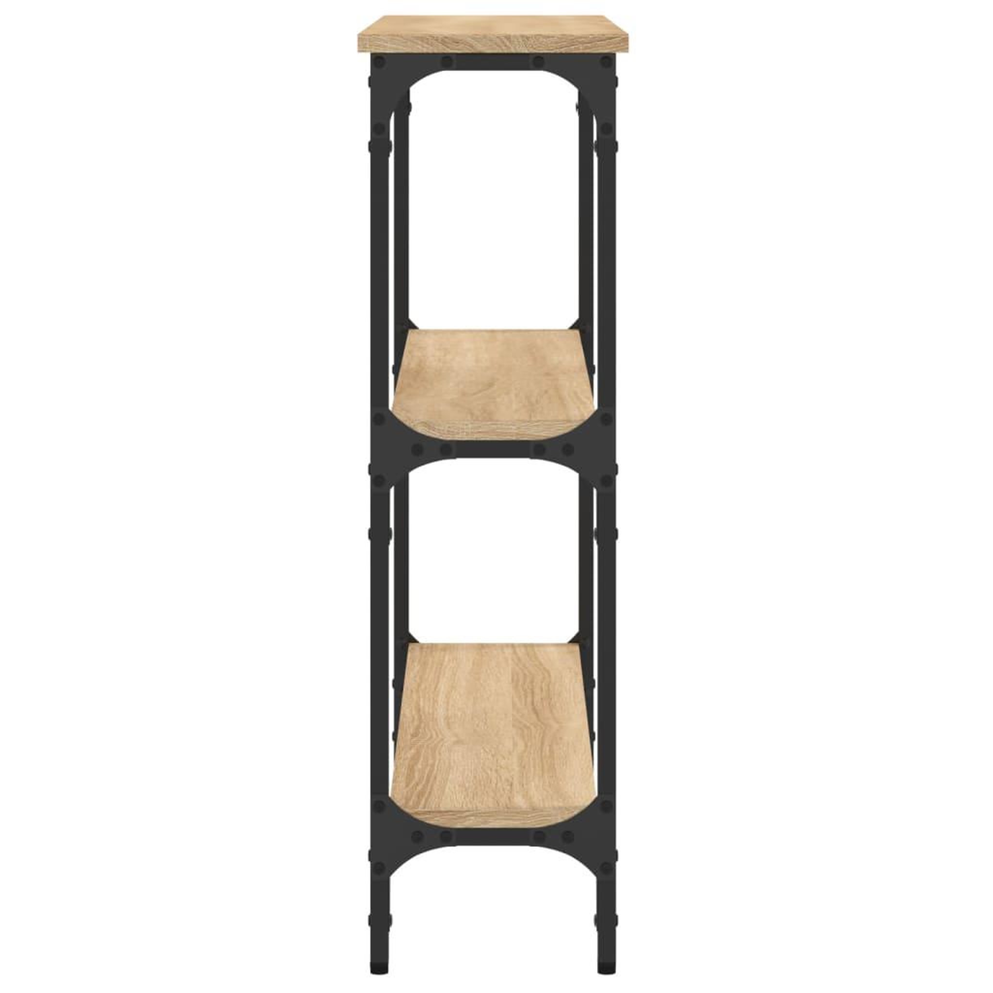 Voir la diapositive 5 : VIDAXL Table console chene sonoma 75x22,5x75 cm bois d'ingenierie