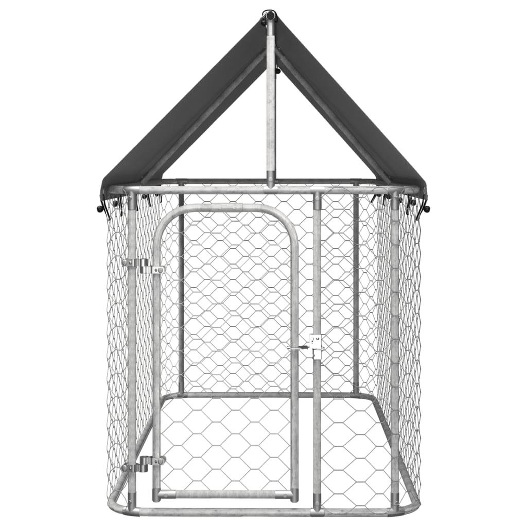 Voir la diapositive 2 : VIDAXL Chenil exterieur avec toit 200x100x150 cm