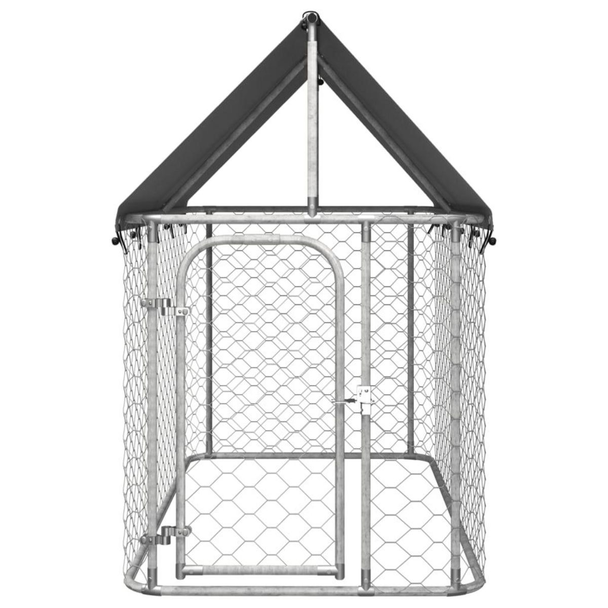 VIDAXL Chenil exterieur avec toit 200x100x150 cm