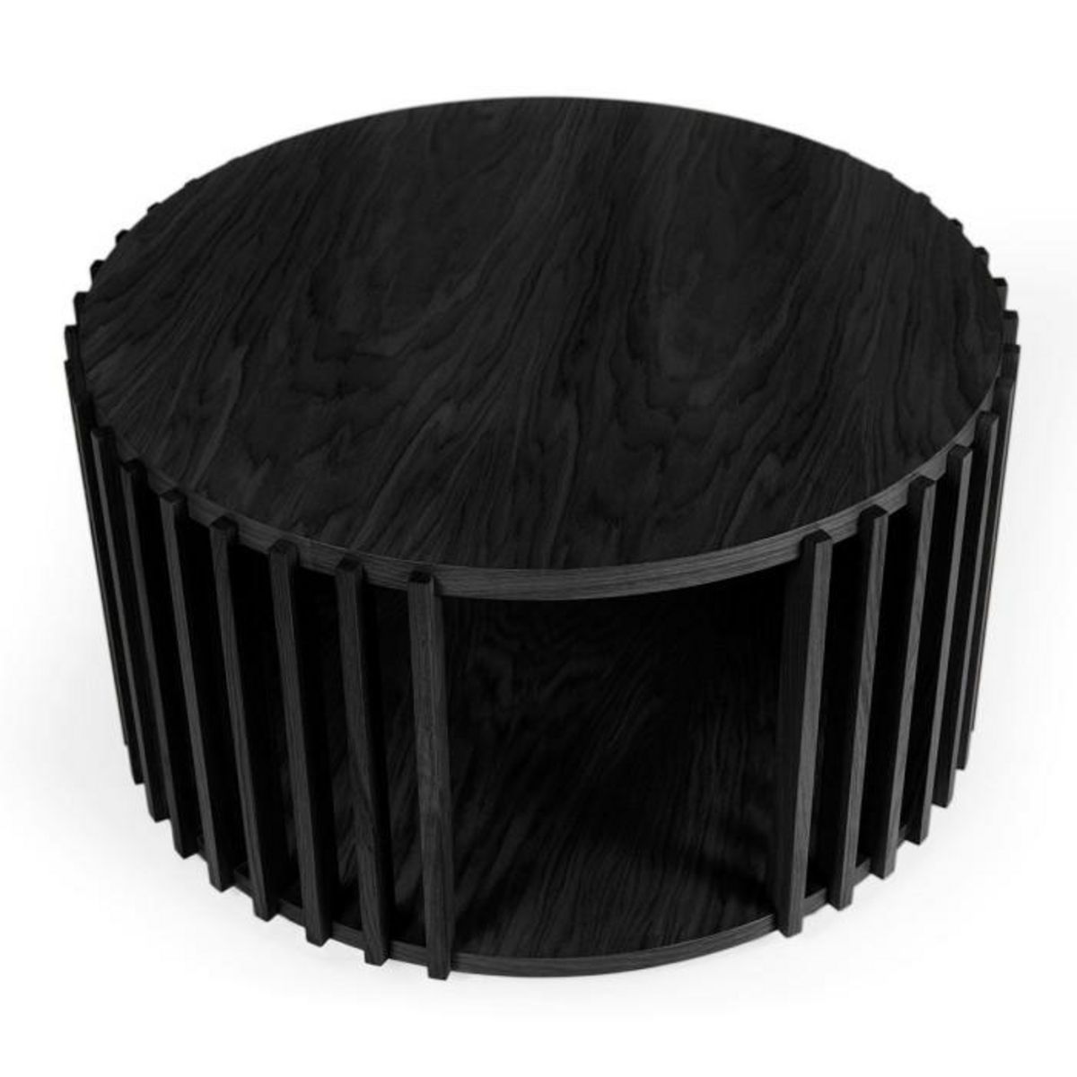 Paris Prix Table Basse Ronde Design  Drum  83cm Noir