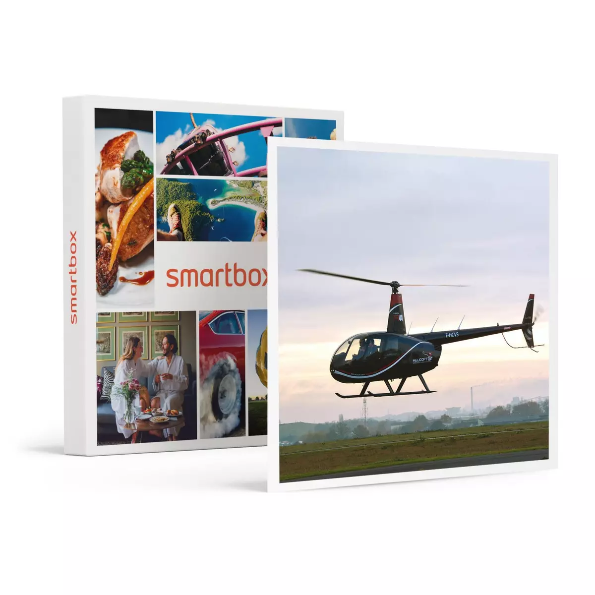Smartbox Vol découverte en hélicoptère de 20 min près de Cholet - Coffret Cadeau Sport & Aventure