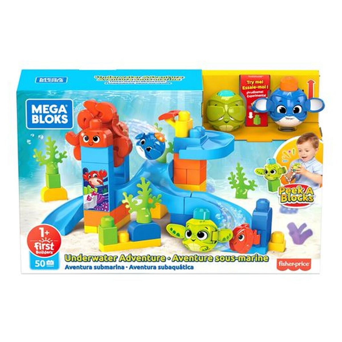 MEGA Mega Bloks - Peek a Block Aventure Sous Marine - Briques de Construction