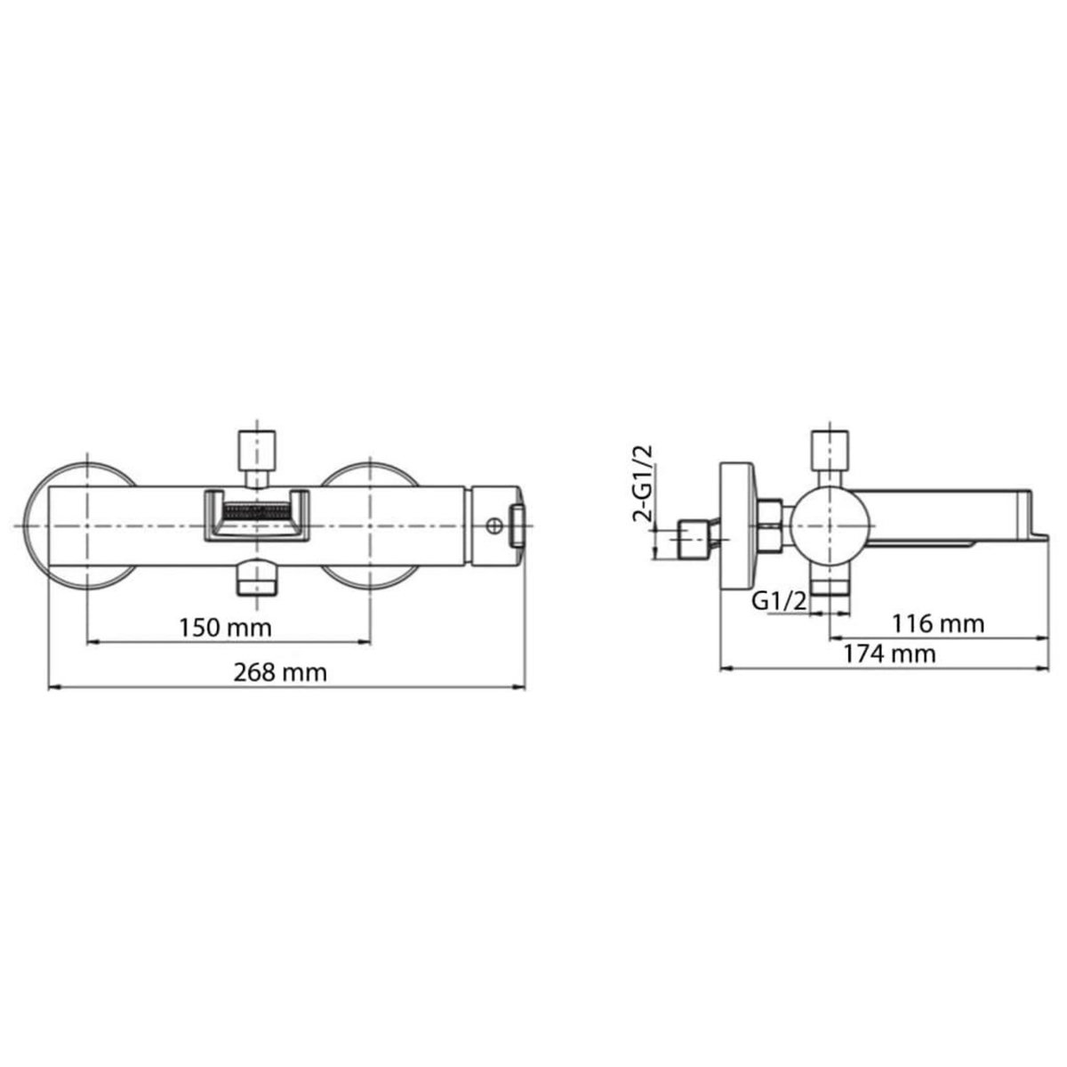 SCHUTTE SCHÜTTE Mitigeur de douche avec bec verseur NIAGARA