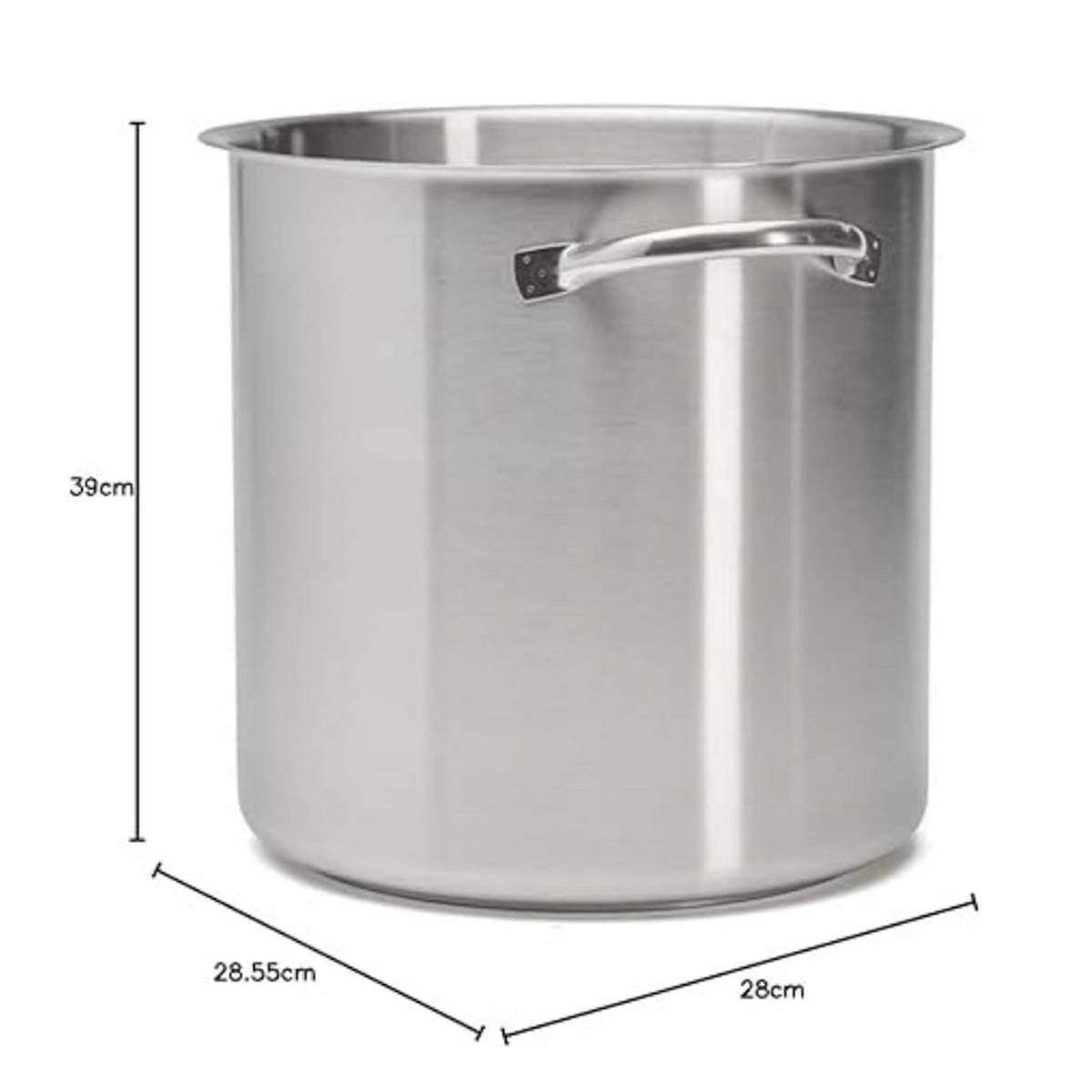 De buyer Marmite sans couvercle 28cm inox - 3507.28