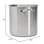 Voir la diapositive 5 : De buyer Marmite sans couvercle 28cm inox - 3507.28