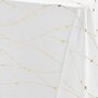 Voir la diapositive 2 : Paris Prix Nappe Antitache Imprimé  Firmament  140x240cm Blanc & Or