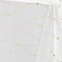 Voir la diapositive 2 : Paris Prix Nappe Antitache Imprimé  Firmament  140x240cm Blanc & Or