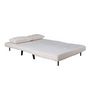 Voir la diapositive 6 : Paris Prix Canapé Convertible en Velours  Vicky  120cm Beige Clair