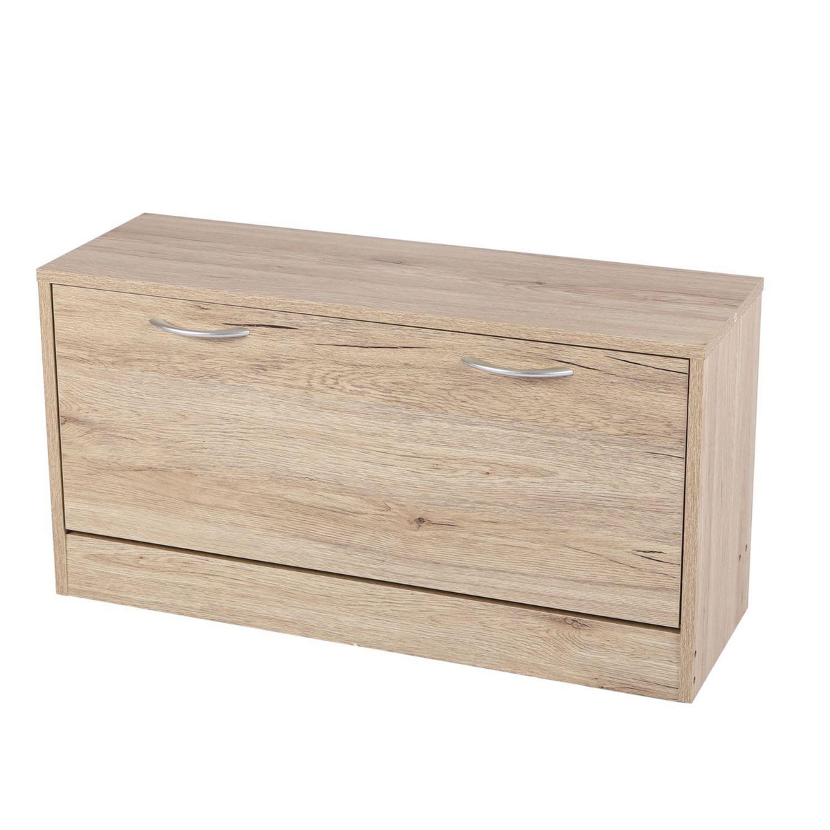 TOILINUX Meuble à chaussures - 1 Porte Pratik - Hauteur 42 cm - Bois clair