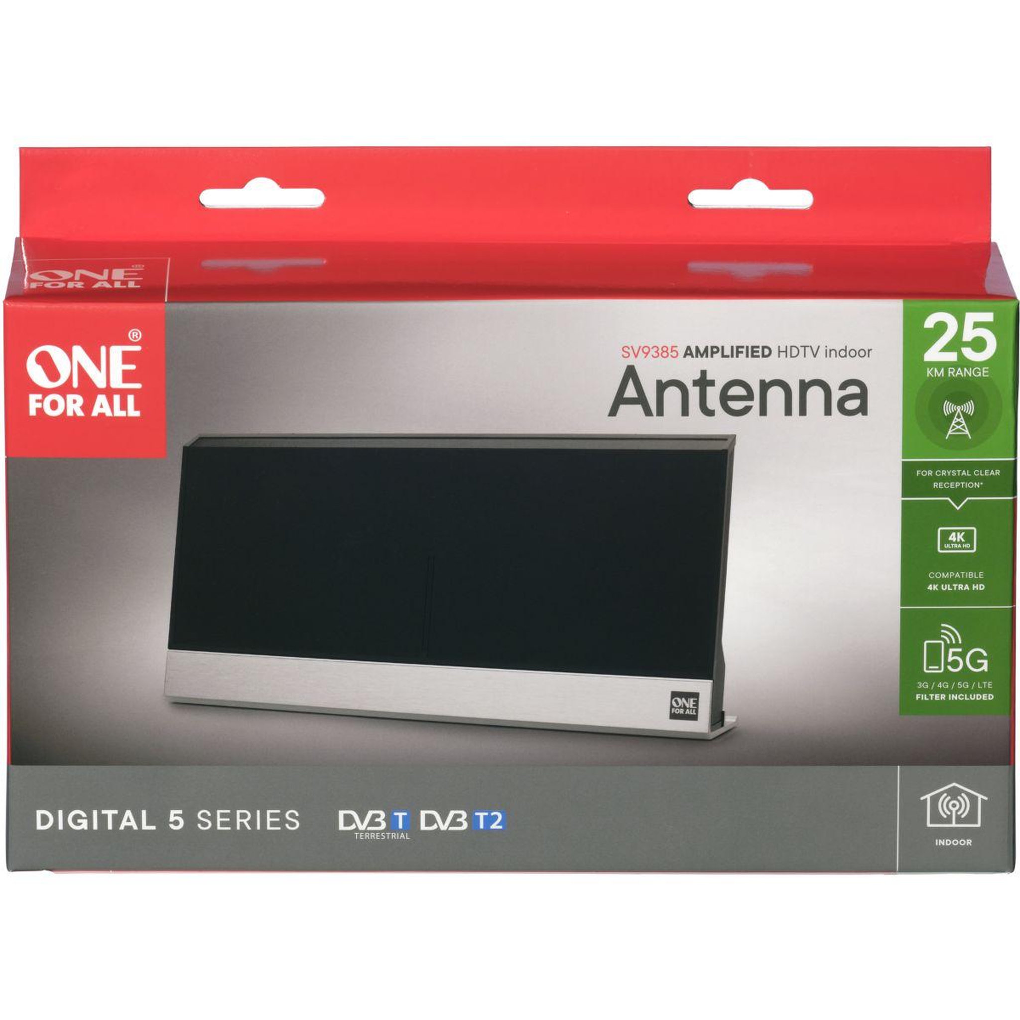 Voir la diapositive 4 : One For All Antenne intérieure SV9385 filtre 5G