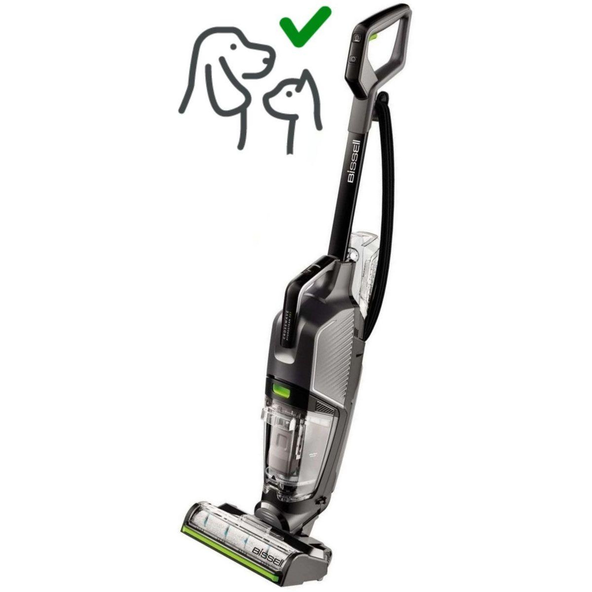 BISSELL Aspirateur laveur crosswave hydrosteam pet pro - fonction vapeur, idéale taches tenaces
