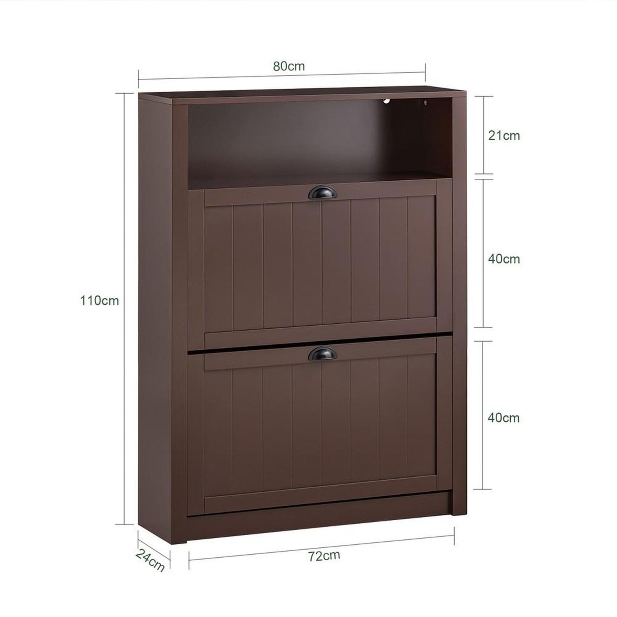 Voir la diapositive 3 : SOBUY SoBuy - Meuble À Chaussures 2 portes - Fonctionnel - FSR87
