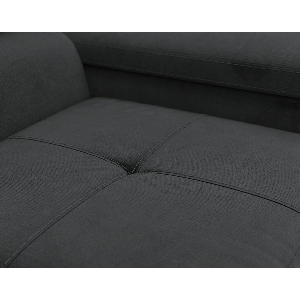 BEST MOBILIER Pablo - fauteuil avec têtière ajustable - en velours