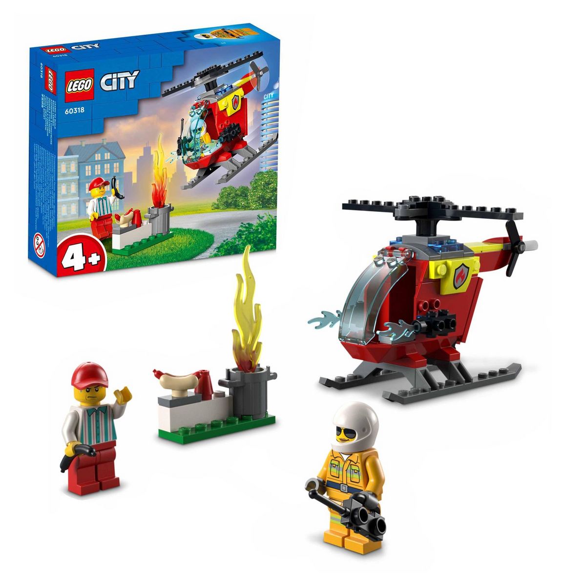 LEGO City 60318 - L'hélicoptère des pompiers 