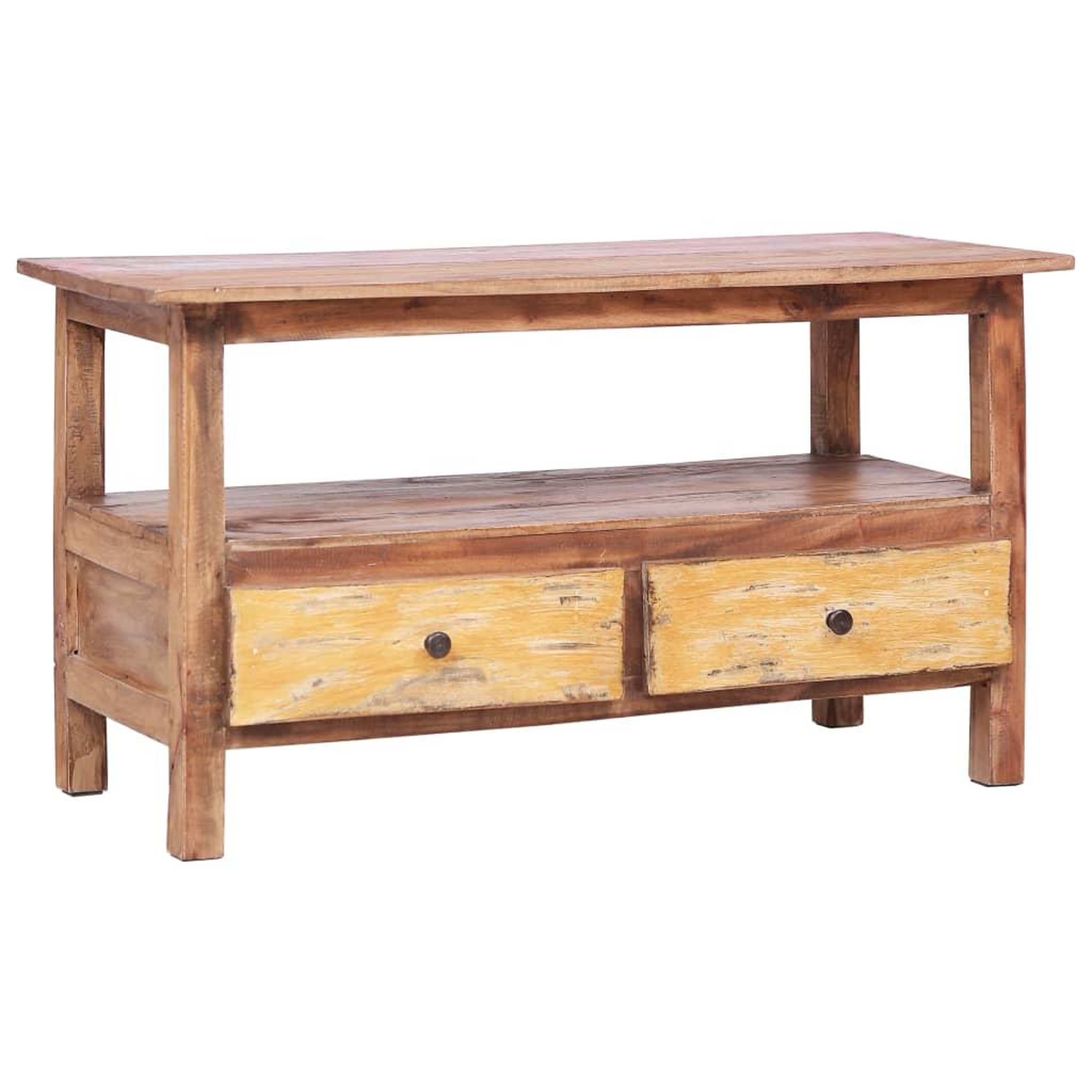 Voir la diapositive 1 : VIDAXL Meuble TV 90x40x50 cm Bois de recuperation massif