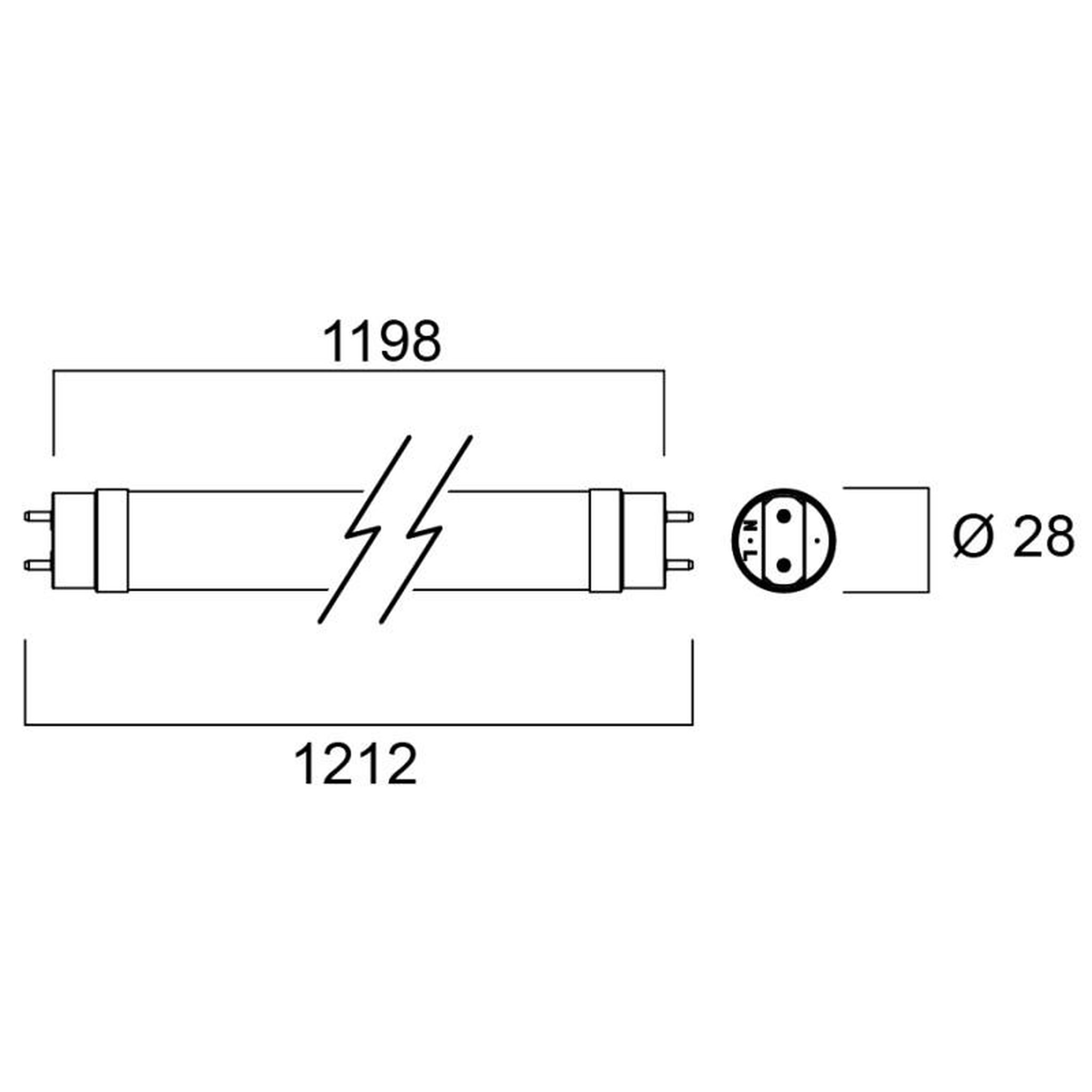 Voir la diapositive 2 : SLI SYLVANIA SAS Tube LED 13W TOLEDO avant T8 CCG L1200mm 2000lm 840 SYLVANIA 30240