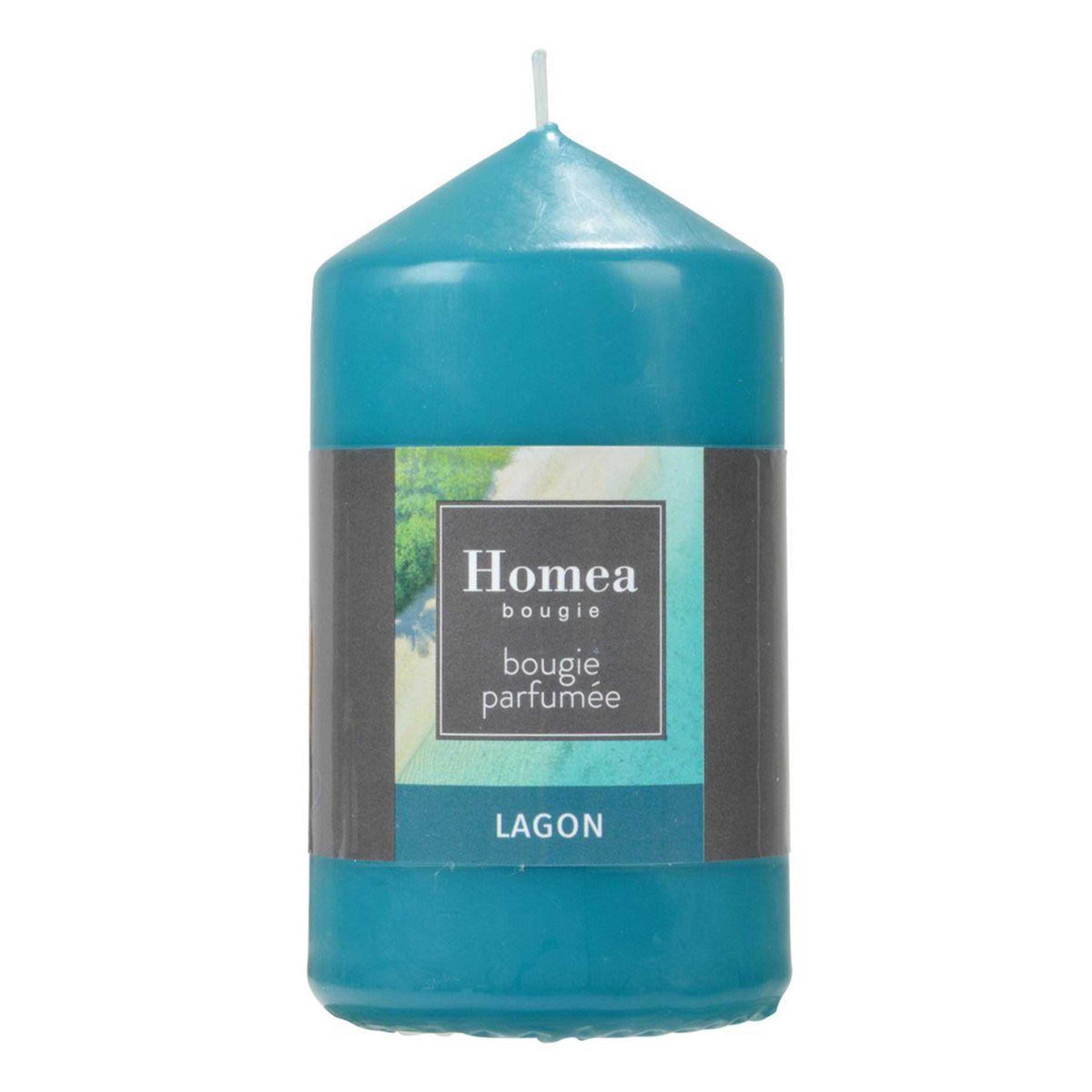 HOMEA Bougie pilier  essentiel ii  11cm lagon