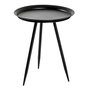 Voir la diapositive 1 : Paris Prix Table d'Appoint Design en Métal  Laqué  54cm Noir