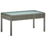 Voir la diapositive 2 : VIDAXL Salon de jardin 4 pcs avec coussins resine tressee gris