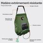 Voir la diapositive 3 : LINXOR Sac de douche solaire 20 L pour camping ou jardin - Vert kaki