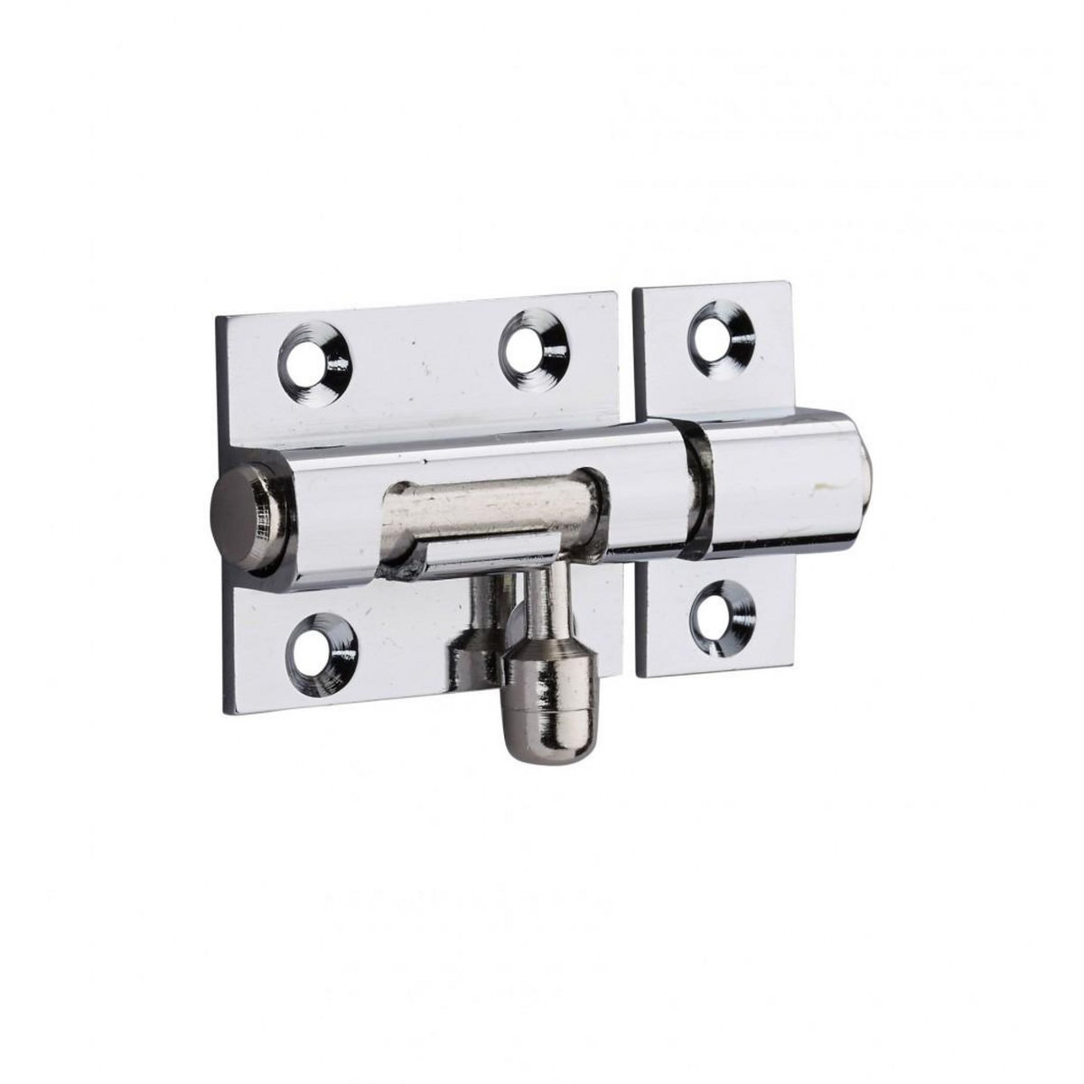 THIRARD Targette à pêne rond THIRARD, laiton chromé gris