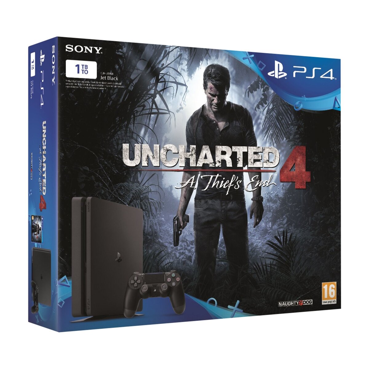 SONY Console PS4 Slim 1To + Uncharted 4