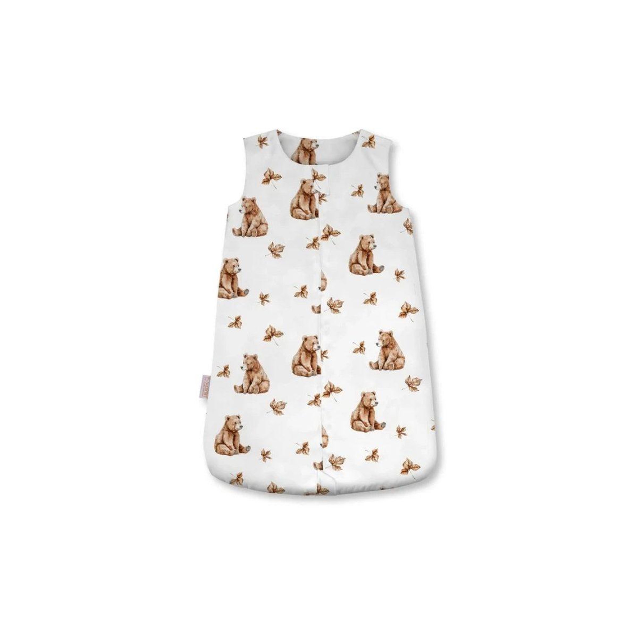 WALDIN Gigoteuse en bambou 40 × 64 cm 1,5 TOG - taille S - motif oursons, blanc