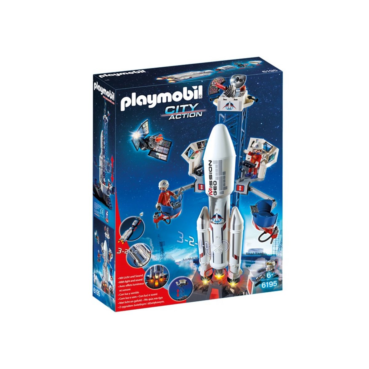 PLAYMOBIL 6195 - Base de lancement avec fusée