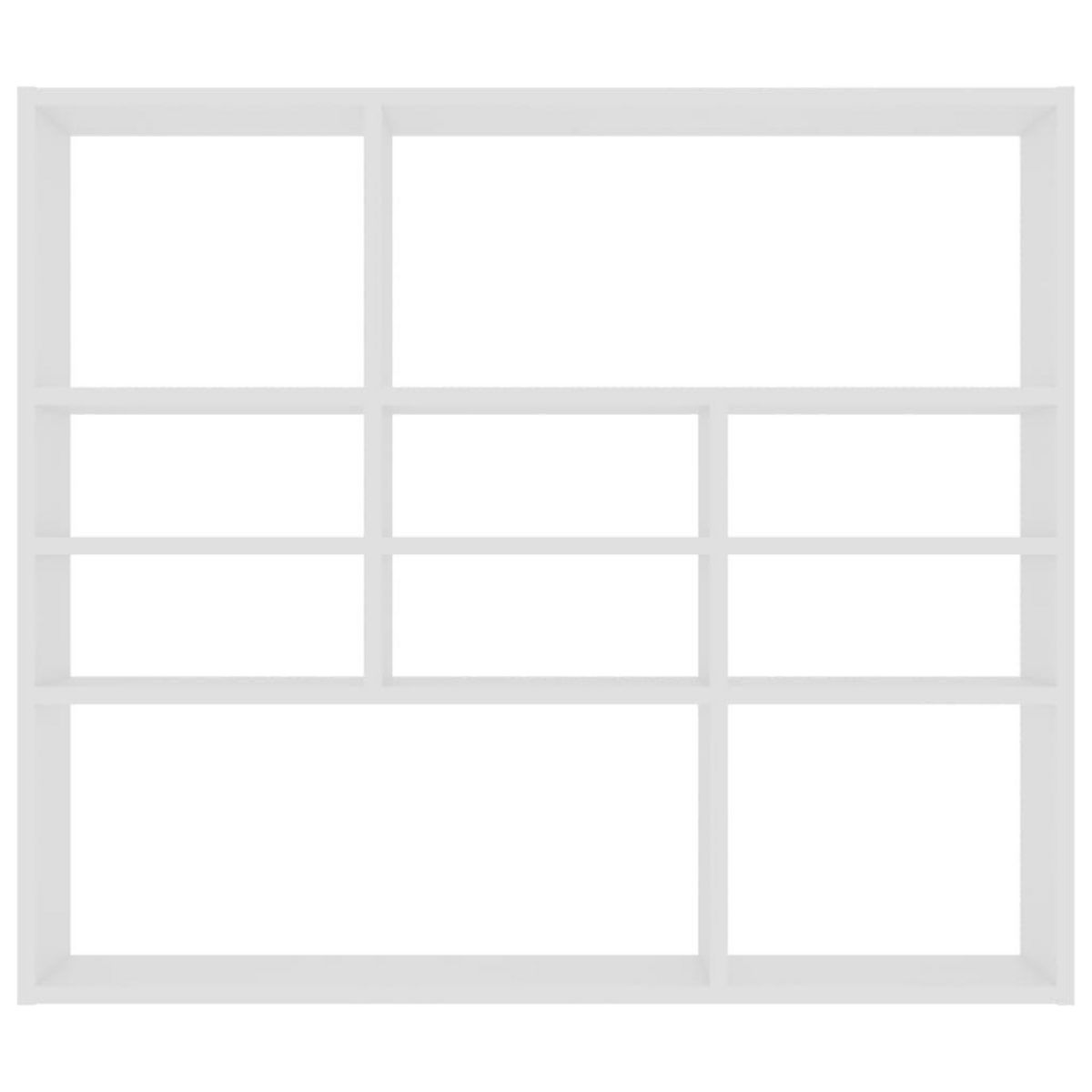 VIDAXL Etagere murale Blanc 90x16x78 cm Bois d'ingenierie