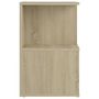 Voir la diapositive 5 : VIDAXL Tables de chevet 2pcs Chene sonoma 35x35x55cm bois d'ingenierie