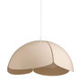 Voir la diapositive 1 : OSTARIA Suspension métal Lys beige blanche