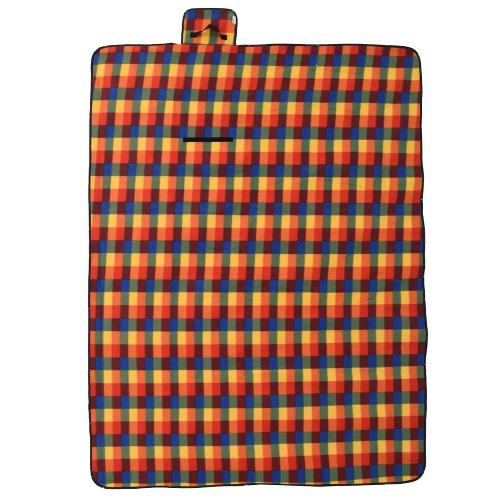 Voir la diapositive 2 : VIDAXL Couverture de pique-nique pliable 200x150 cm velours