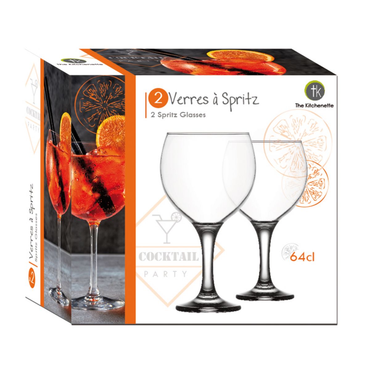Lot de 2 verres à Spritz 65 cl