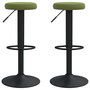 Voir la diapositive 2 : VIDAXL Tabourets de bar lot de 2 vert clair velours