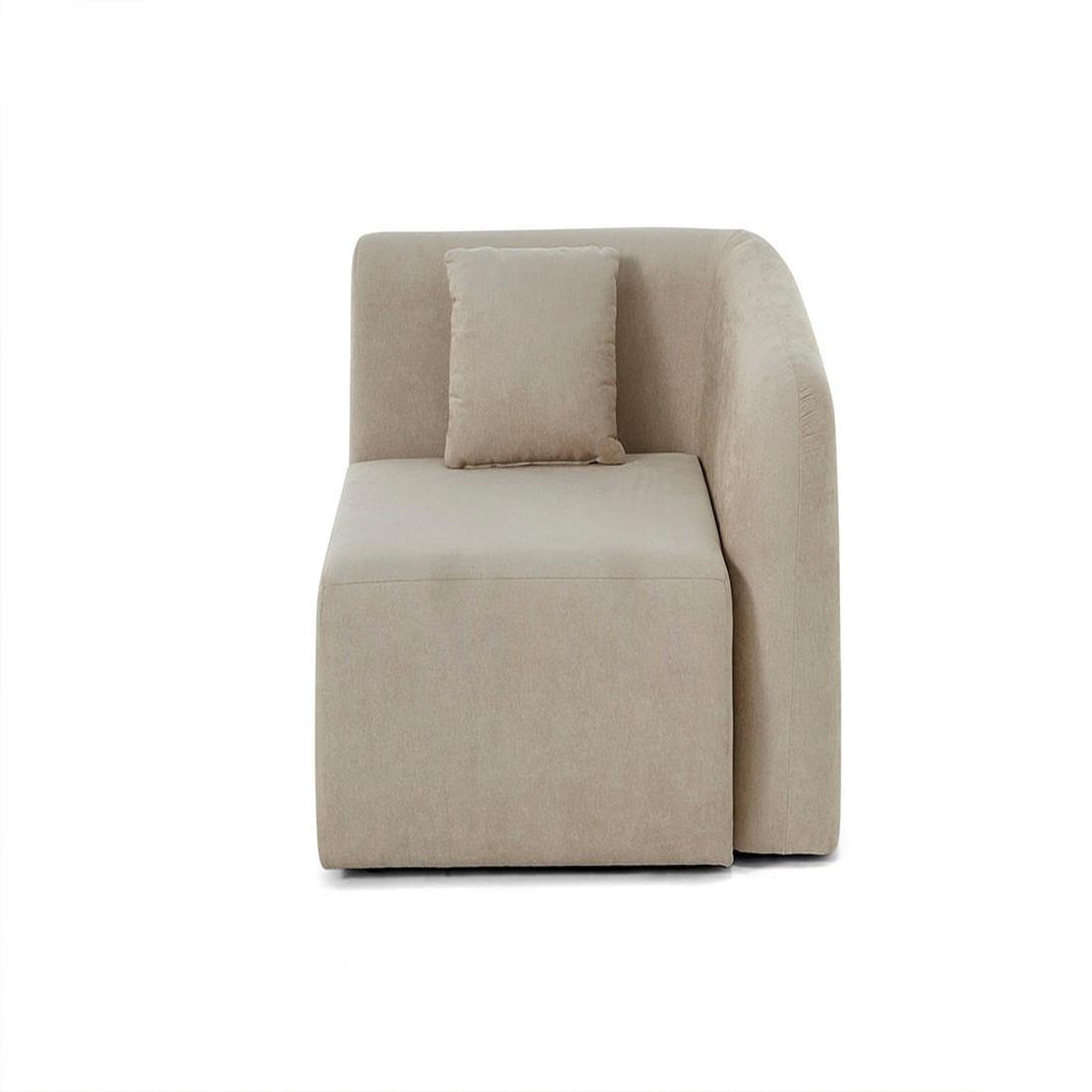 Voir la diapositive 1 : LISA DESIGN Ikare - module d'assise d'angle droit - en tissu