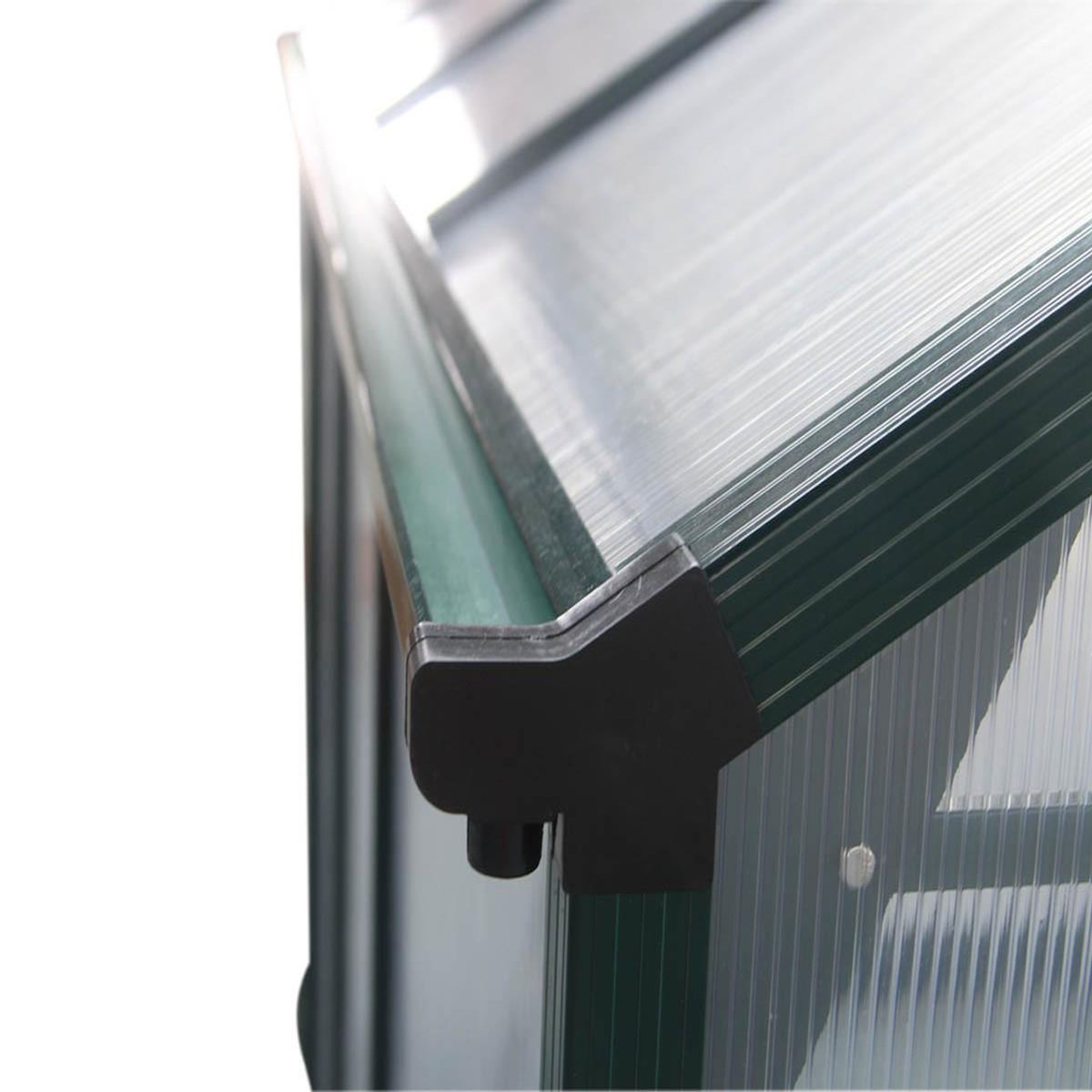 Habitat et Jardin Serre jardin polycarbonate  Dahlia  - 9,24 m² - Vert Sapin