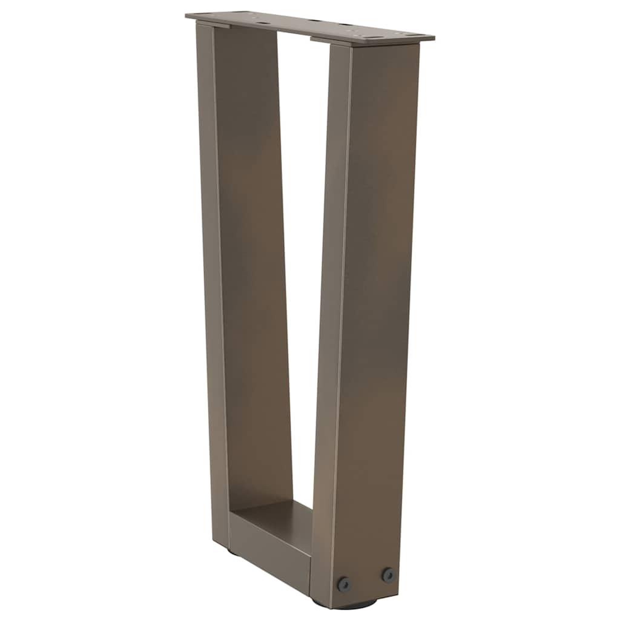 Voir la diapositive 4 : VIDAXL Pieds de table a manger en forme de V 2 pcs acier naturel acier