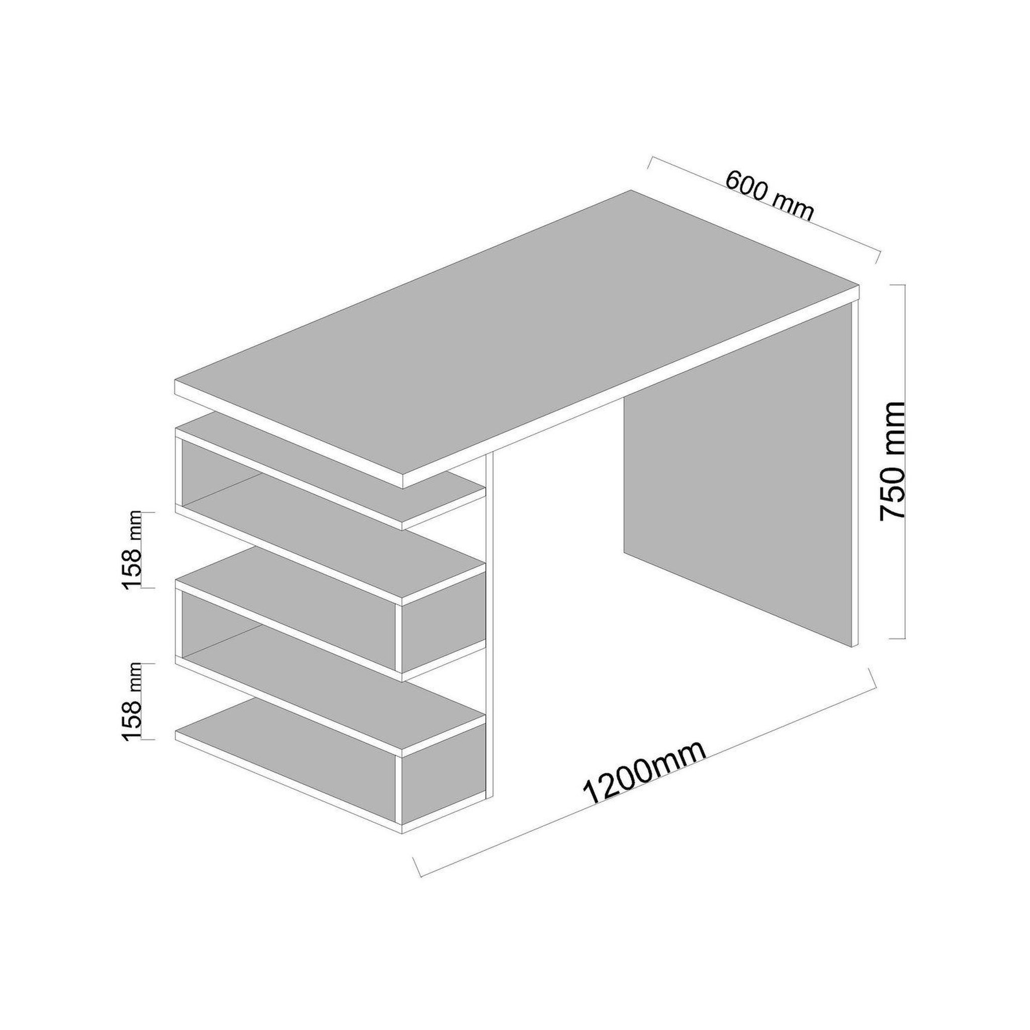 Voir la diapositive 3 : TOILINUX Bureau design avec rangements latéraux aarhurs