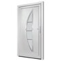 Voir la diapositive 4 : VIDAXL Porte d'entree Blanc 98x200 cm PVC