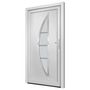 Voir la diapositive 4 : VIDAXL Porte d'entree Blanc 98x200 cm PVC